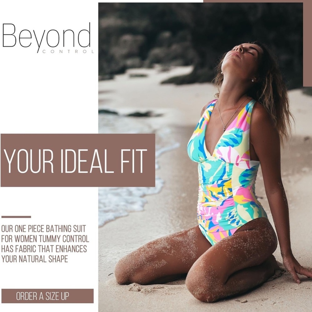 Beyond Control One Piece Swimsuit,‎ Bathing Suit for Women with Tummy Control - Picture 4 of 16